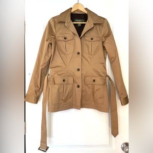 Eddie Bauer khaki trench coat small